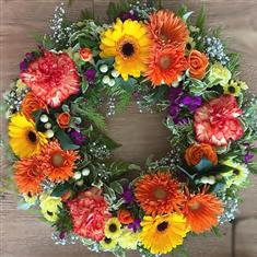 Autumn Sunrise Wreath Tribute