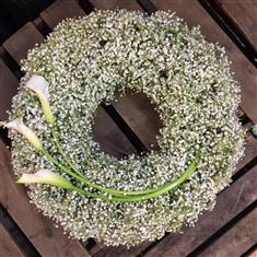 Cloud Calla Wreath