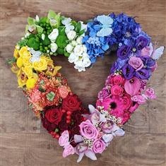 Rainbow Heart Full of Colour